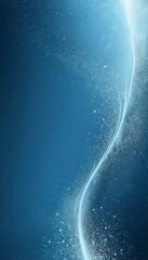 Poster - a gradient of blue hues, transitioning from a deep, dark blue at the top to a lighter shade at the bottom The top half of a darker shade, while the bottom half is