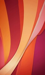 Aufkleber - a vibrant abstract composition of overlapping curved lines in various shades of red, orange, and pink, creating a dynamic and visually striking pattern