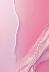 Aufkleber - a pink and white abstract background with a flowing, wavy texture