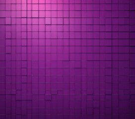 Fototapete - A grid of square tiles in a vibrant purple color, with a subtle gradient effect, creating a visually striking and abstract background