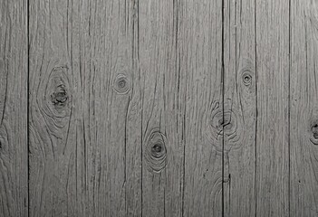 Leinwandbilder - A close-up weathered wooden surface, with visible grain patterns and knots, in a monochromatic black and white palette
