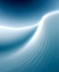 Leinwandbilder - a gradient of blue and white hues, with a wave-like pattern in the center