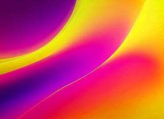 a vibrant abstract composition with a gradient of colors transitioning from purple to yellow, creating a dynamic and visually striking effect