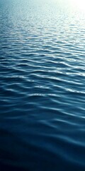 Poster - a serene body of water with rippling blue-green waves, captured from a low angle that emphasizes the depth and vastness of the water