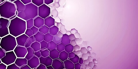 Aufkleber - a repeating pattern of hexagonal shapes in shades of purple and white, creating a visually striking and abstract design