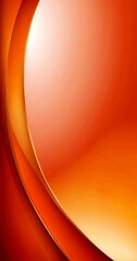 Aufkleber - a vibrant abstract composition of orange and red hues, with a curved line adding a dynamic element The background transitions from a warm orange to a cool red, creating a