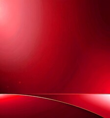Aufkleber - a gradient background transitioning from a deep red at the top to a lighter shade at the bottom, with a subtle gold line running horizontally across the bottom