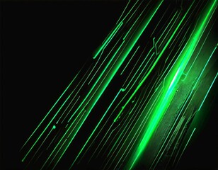 Aufkleber - a diagonal pattern of green laser lights against a black background