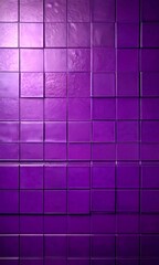 Poster - A grid of square tiles in a deep purple color, with a subtle texture and a uniform pattern