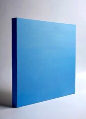 Aufkleber - A square piece of light blue foam against a white background