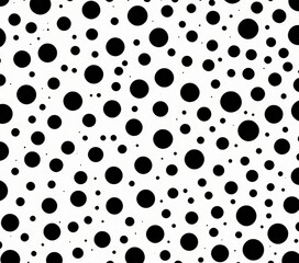 Poster - A repeating pattern of black dots on a white background