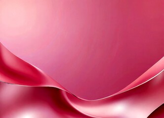 Poster - Abstract pink background with curved lines and a gradient effect