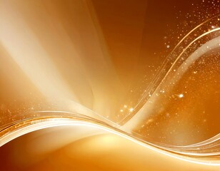 Fototapete - a golden, abstract background with a wave-like pattern and sparkling elements, creating a sense of movement and energy