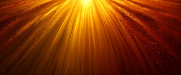 Poster - a radiant, abstract pattern of light and shadow, with rays of light emanating from the top left corner and creating a sense of depth and dimension