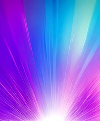 Leinwandbilder - a vibrant abstract background with a gradient of purple, blue, and pink hues The central focus is a radiant burst of light, radiating outwards from the center, creating a
