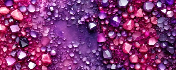Poster - a close-up view collection of colorful gemstones, including diamonds, rubies, and emeralds, arranged in a visually striking manner