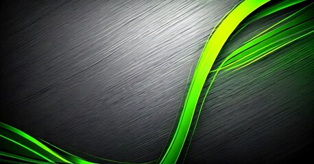 Aufkleber - a dark, textured background with a diagonal line of green and black stripes running across it, creating a sense of movement and energy