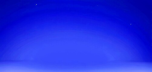 Aufkleber - a clear, deep blue sky with three small white dots, possibly representing stars or celestial bodies, scattered across the frame