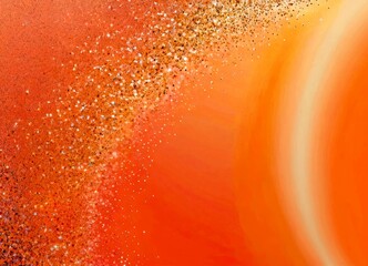 Fototapete - A gradient background with a pinkish-orange hue, featuring a scattered pattern of small white dots or specks, creating a sense of movement and texture