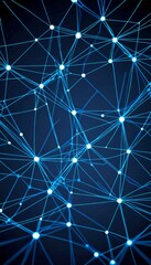 Leinwandbilder - a complex network of interconnected lines and dots, creating a visually striking abstract pattern The lines and dots are arranged in a grid-like