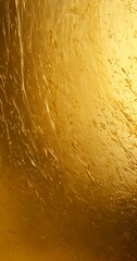 Poster - a close-up view textured golden surface, with a gradient of golden hues transitioning from a lighter shade at the top to a darker one at the bottom The surface appears to