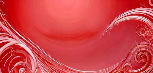 Aufkleber - a pink background with a wave-like pattern and a central white element, creating a visually striking and abstract composition