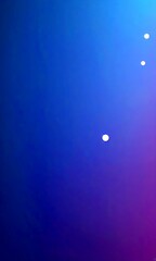 Poster - a gradient of blue and purple hues, with a small white circle in the top right corner and a larger white circle in the bottom right corner
