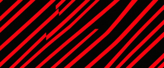 Poster - a diagonal pattern of red and black stripes, creating a striking visual effect