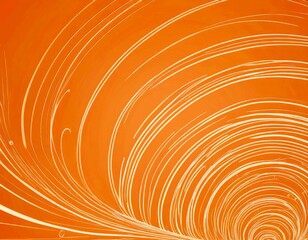 Aufkleber - a vibrant abstract design with a gradient of orange and white, resembling a swirling pattern or a tunnel The design is composed of curved lines and shapes, creating a sense