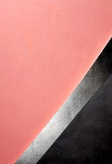 Leinwandbilder - a pink and gray geometric pattern with a diagonal line running across it, creating a sense of movement and balance