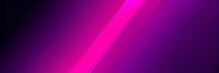 a gradient background transitioning from a deep purple at the top to a lighter shade at the bottom, with a diagonal line of pink and purple stripes running across the center