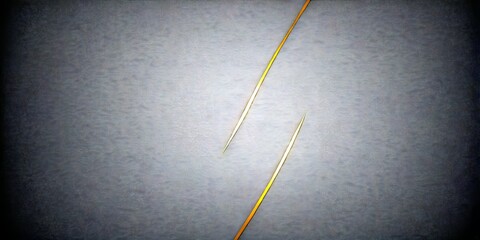 Poster - a dark background with two diagonal gold lines intersecting at a right angle, creating a sense of depth and perspective