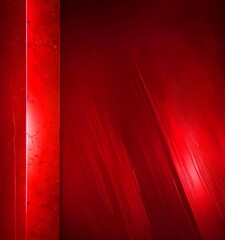 Fototapete - a striking red abstract background with diagonal lines and a vertical red stripe on the left side