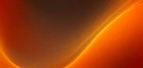Fototapete - a gradient of warm colors, transitioning from a deep orange at the top to a lighter shade at the bottom The gradient is set against a dark background, creating a striking