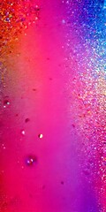 Aufkleber - a gradient background transitioning from pink to purple, with scattered glitter particles adding a touch of sparkle