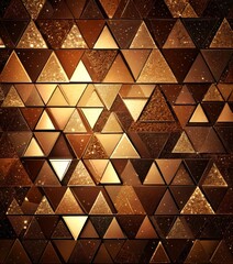 Fototapete - a pattern composed of numerous triangular shapes, each varying in size and color, creating a visually striking and intricate design