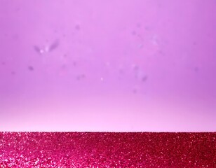 Wall Mural - A vibrant purple background with a pink glittery foreground, creating a visually striking contrast.