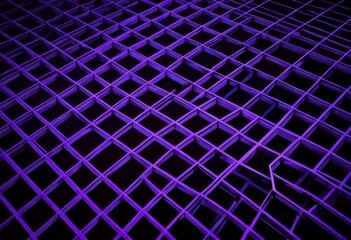 Fototapete - a grid-like pattern of purple squares, with some squares appearing to be slightly darker than others, creating a sense of depth and dimensionality