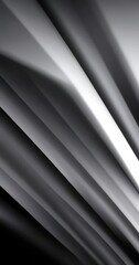 Fototapete - a black and white abstract composition featuring diagonal lines that converge towards a central point, creating a sense of depth and movement