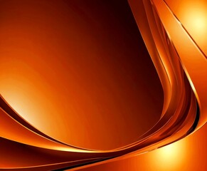 Fototapete - a vibrant abstract composition of orange and brown hues, with curved lines and a gradient effect, creating a dynamic and visually striking scene.