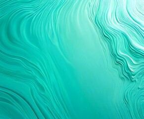 Poster - a vibrant abstract pattern of turquoise and white hues, with a central gradient transitioning to a darker shade towards the edges The pattern is composed of curved lines