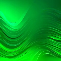 Wall Mural - a vibrant abstract background with a gradient of green, featuring curved lines and a sense of movement