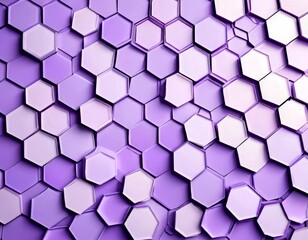 Leinwandbilder - a repeating pattern of hexagonal shapes in various shades of purple, creating a visually striking and geometric design