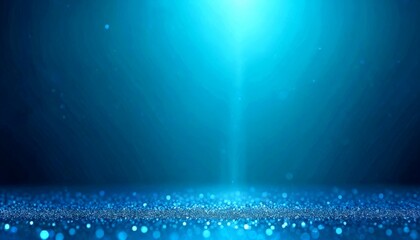 Fototapete - a serene underwater scene, with a deep blue background that transitions into a lighter shade towards the bottom The bottom of adorned with