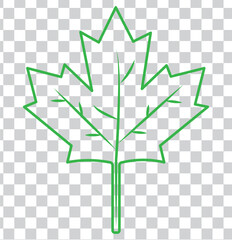 Wall Mural - Maple Leaf Icon Canada Maple Leaf Set