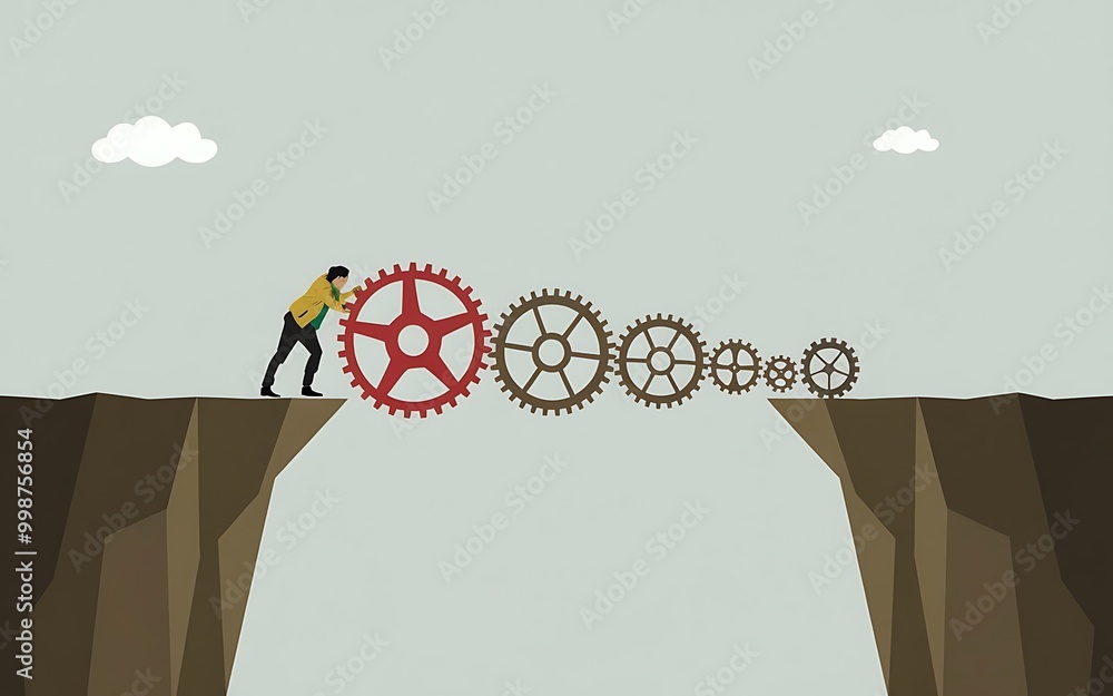 Visualizing Solutions: Gears as Tools for Problem Solving Stock ...