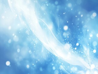 Wall Mural - Abstract blue background with a white light effect, suggesting an energy flow or space portal Generative AI