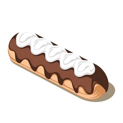 Canvas Print - eclair illustration