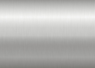 Wall Mural - Realistic brushed metal texture. Polished stainless steel background. eps10 . vector illustration .