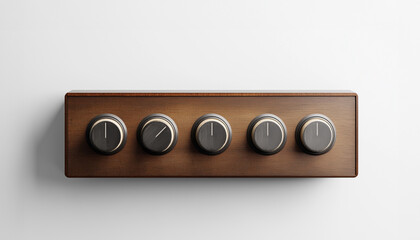 simple wood dials and knobs 